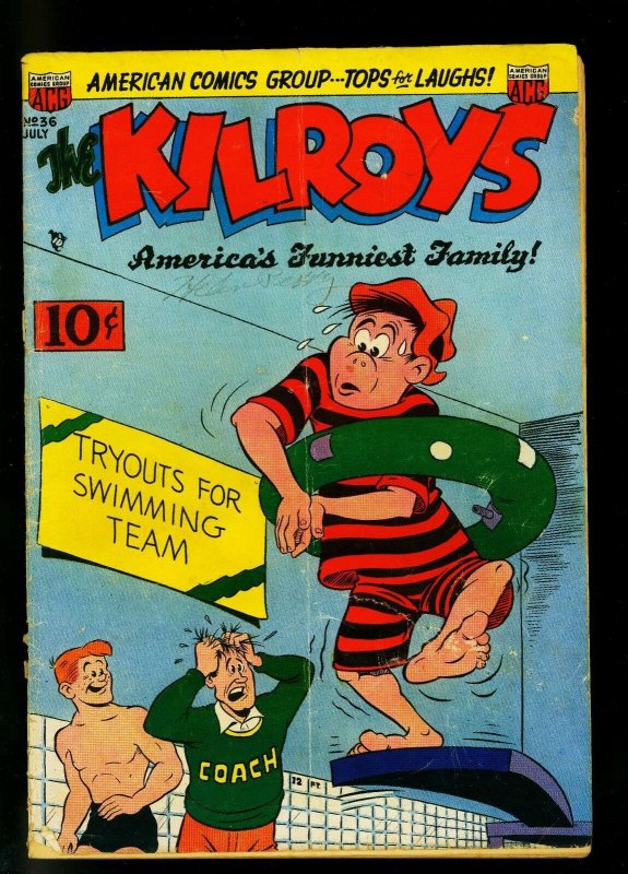 Kilroys #36 1952- Golden Age Humor- Moronica appearance- VG