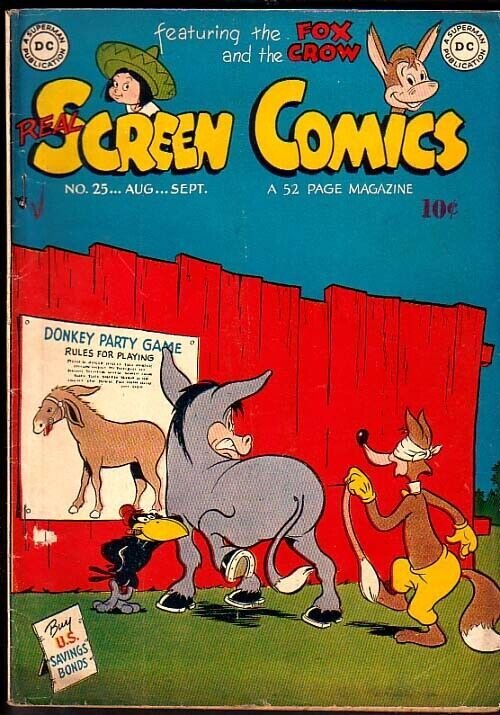 REAL SCREEN COMICS #25-FOX AND CROW VG