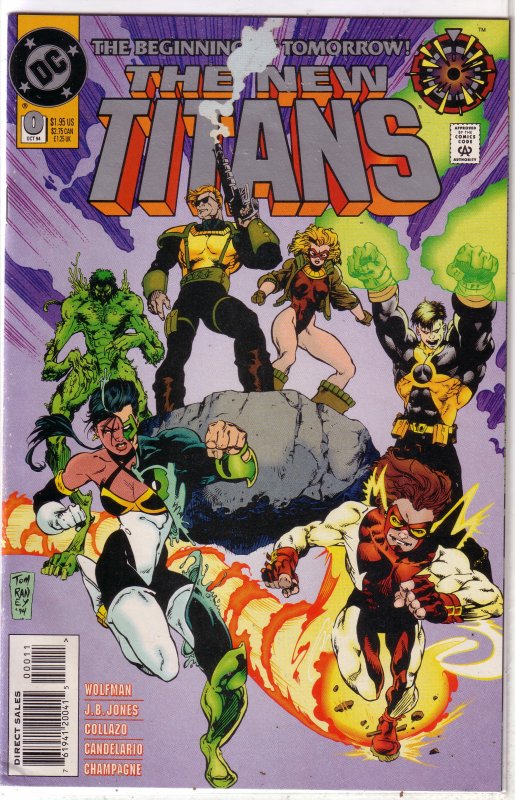 New Titans   vol. 1   #  0 VG/FN (Zero Hour)