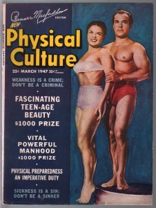 Physical Culture 3/1947-Female body builders-physique photos-FN-