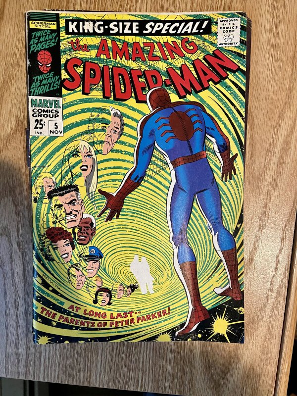 Amazing Spider-Man King-Size Special #5 Marvel 1968 Low Grade
