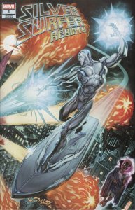 Silver Surfer Rebirth #1 1:25 Castellini Wrap Marvel Comics 2022 EB218