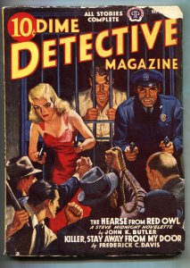 Dime Detective 9/1941--Hardboiled crime pulp-Rare