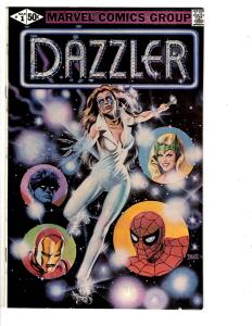 7 Dazzler Marvel Comic Books #1 2 3 4 5 6 7 Spider-Man Iron Man Nightcrawler WT2