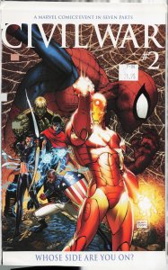 Civil War #2 Turner Cover (2006) Captain America