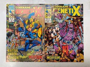 4 MARVEL comic books Codename: Genetix Thunder Strike 74 KM32