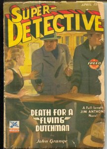 Super-Detective 4/1943-WWII era-Jim Anthony story-John Grange-hero pulp-G