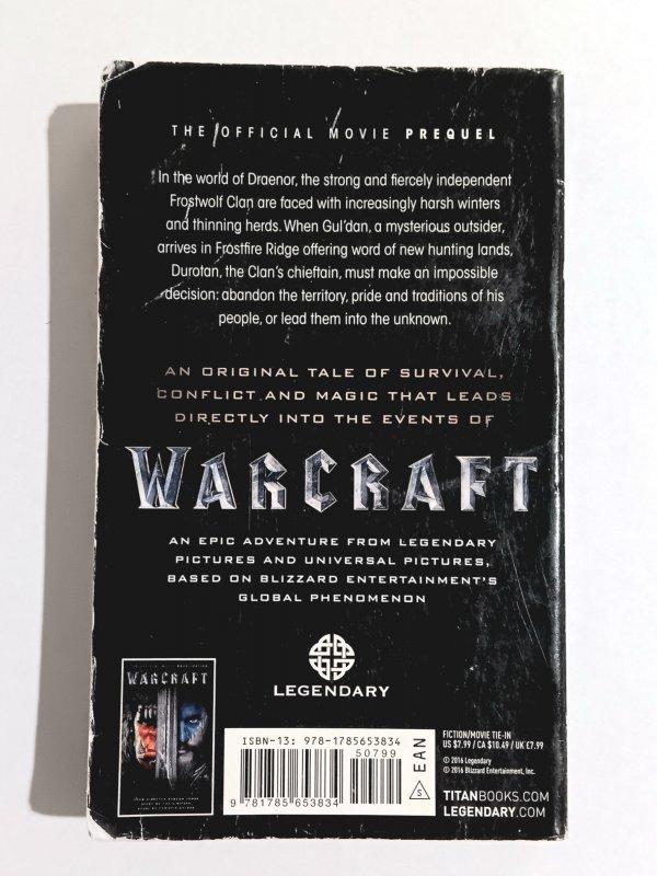 WARCRAFT: DUROTAN (2016) CHRISTIE GOLDEN | PAPEBACK