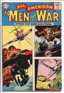 ALL-AMERICAN MEN OF WAR #91-1962-DC-SILVER AGE-BATTLE ACES OF 3 WARS-vg 