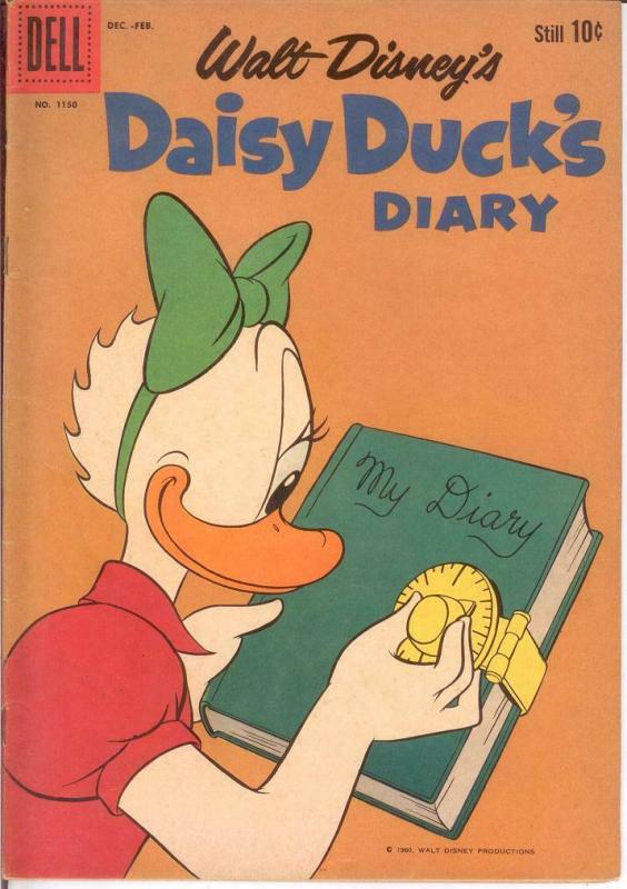 DAISY DUCKS DIARY F.C.1150 VG-F Dec.-Feb. 1961 COMICS BOOK