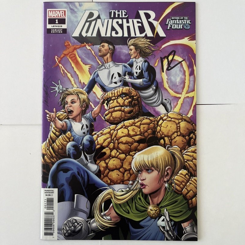 The Punisher #1. Variant. Signed By Matthew Rosenberg With COA.  Rare. NM ???