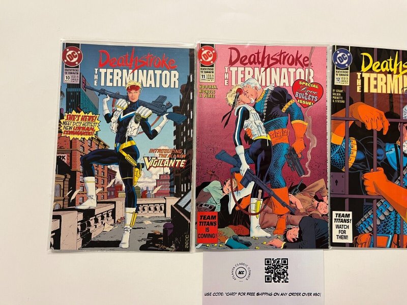 3 Deathstroke The Terminator DC Comics Books # 10 11 12 58 MS7