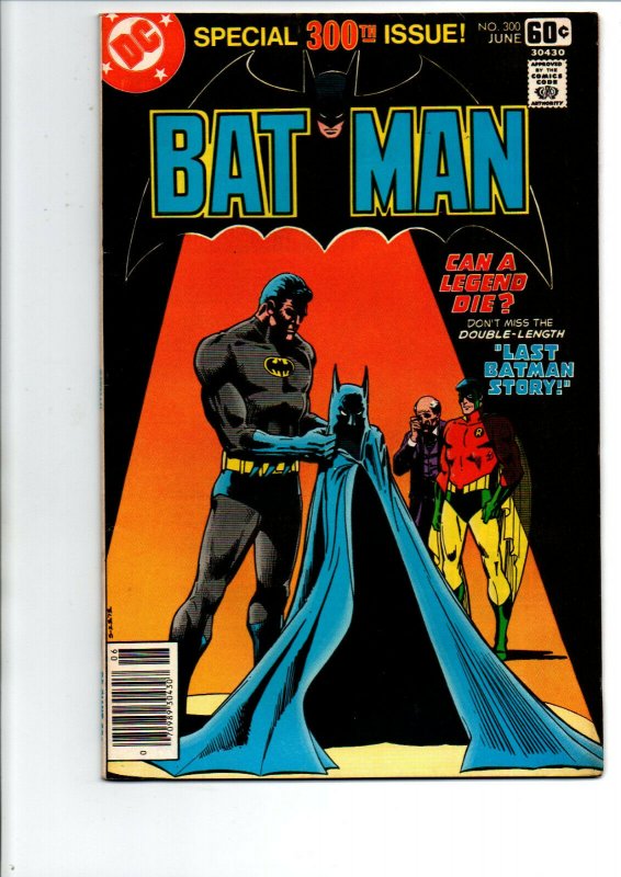 Batman #300 newsstand - Last Batman Story - 1978 - Very Fine+