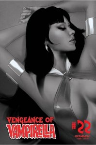 Vengeance Of Vampirella #22 Cvr G 25 Copy Incv Oliver B&w Dynamite Comic Book