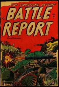 Battle Report #1 1952- Golden Age War comic- Korea FAIR