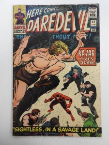 Daredevil #12 (1966) Guest Starring Ka-Zar! Solid VG- Condition!