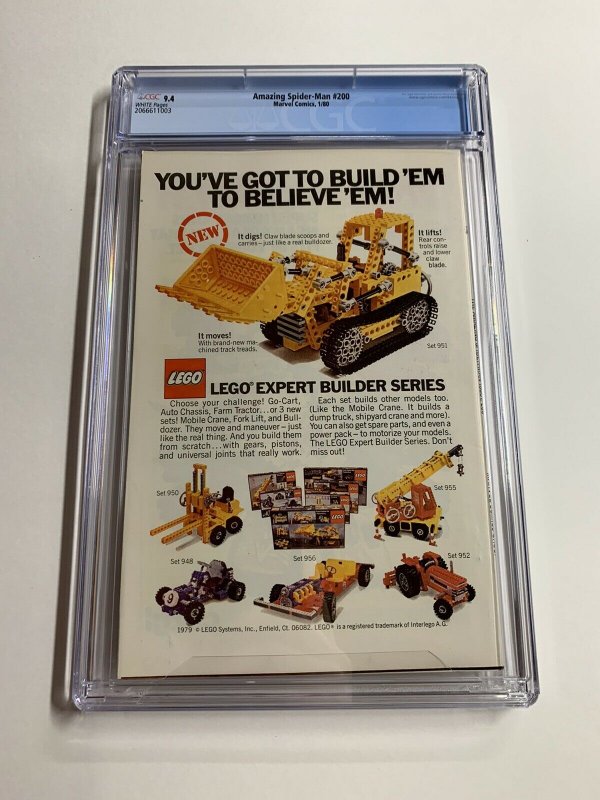 Anazing Spider-man 200 Cgc 9.4 White Pages 2066611003 Marvel Bronze Age