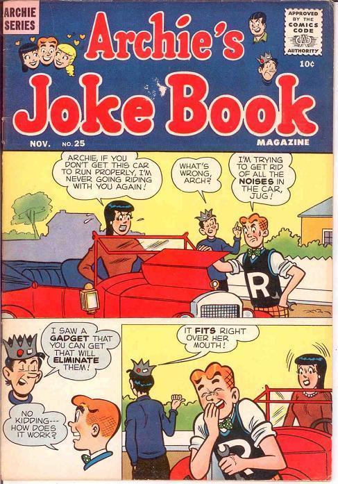 ARCHIES JOKE BOOK (1954-1982)25 VG+ Nov. 1956 COMICS BOOK