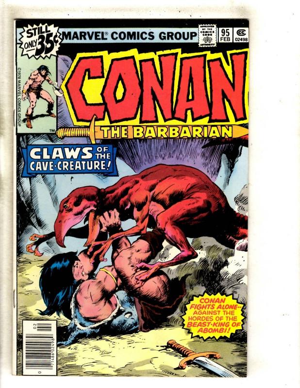 Lot Of 8 Conan The Barbarian Marvel Comic Books # 58 59 91 95 97 99 100 113 FM10