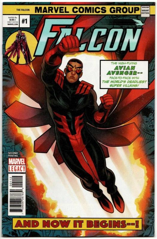 Falcon #1 / 2nd Printing Variant (Marvel, 2018) NM