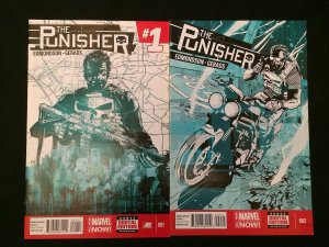 THE PUNISHER #1, 2 VFNM Condition