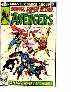 Lot Of 6 Marvel Super Action Comic Books # 18 19 20 21 22 23 Avengers Hulk J266