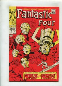 FANTASTIC FOUR #75 (7.0/7.5) SILVER SURFER, GALACTUS, OOC, HG!! 1968