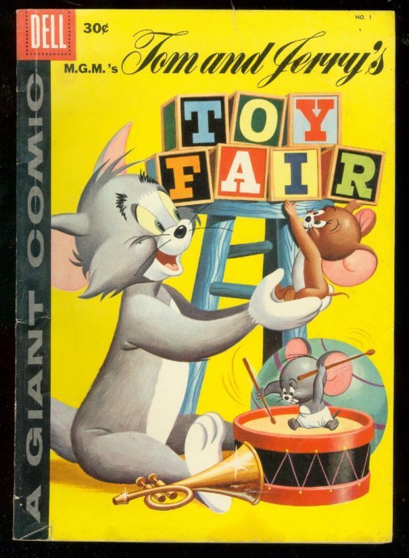 MGM's TOM AND JERRY'S TOY FAIR #1 '58-COVER VARIANT LOT VG 