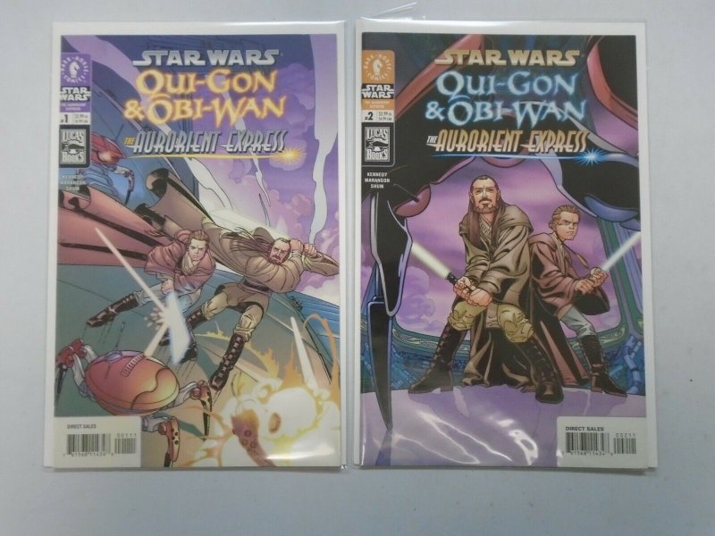 Star Wars Qui-Gon and Obi-Wan The Aurorient Express Set: #1&2 8.0 VF (2002)