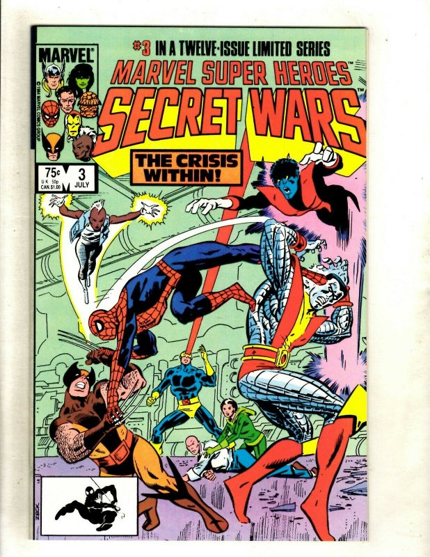 Secret Wars Complete Marvel Comics Series # 1 2 3 4 5 6 7 8 9 (NM) 10 11 12 HJ9