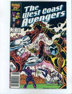 West Coast Avengers #11 Newsstand Edition (1986) Scarce Mark Jewelers variant