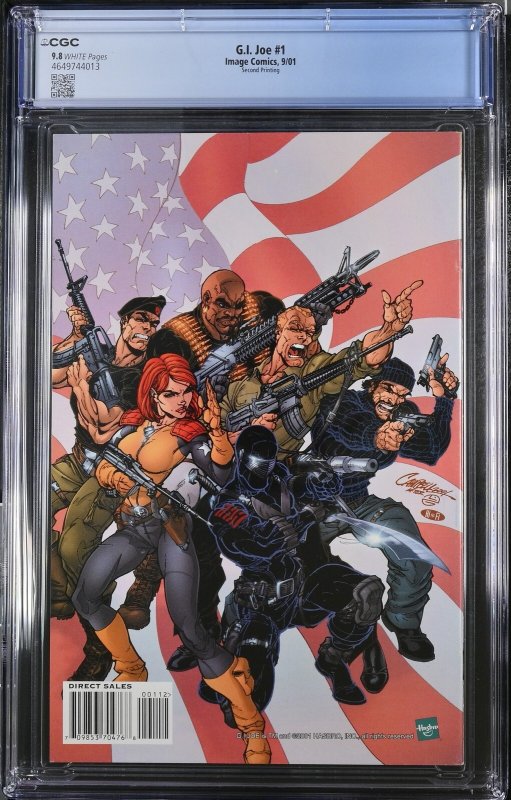 G.I. Joe #1 (9/01) Graded CGC 9.8 Second Printing