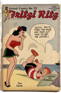 Fritzi Ritz #22 1952-United Features-Fritzi Ritz and Phil cover-Spicy Good Girl