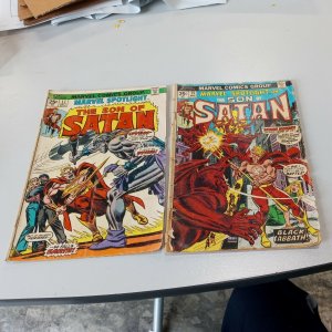 Marvel Spotlight #15 & 17 1974 Son of Satan Comics lot Steve Gerber Jim Mooney