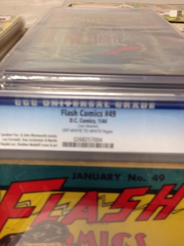 Flash Comics Golden Age Hawkman Flash 49 Cgc 3.0 Ow/W Pgs 