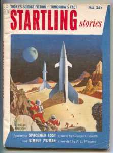 Startling Stories-Fall 1954-Alex Schomburg rocket cover and interior art-Virg...