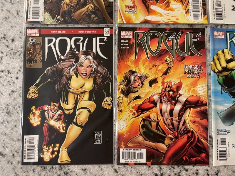 Lot Of 6 Rogue Marvel Comic Books # 7 8 9 10 11 12 Beast X-Men Wolverine J901 