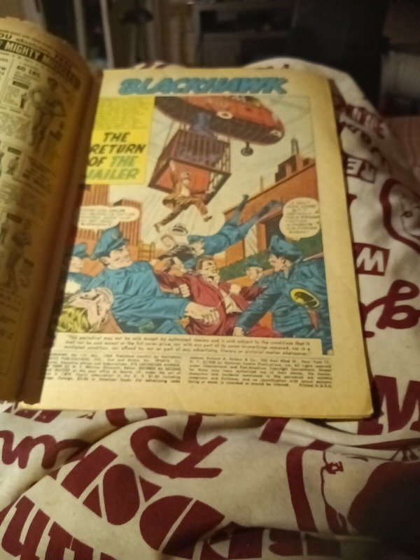 #131 DC Comics December 1958 The Rainbow Blackhawks Scifi Cover Silver Age Book