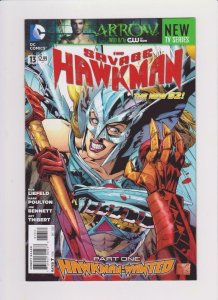 SAVAGE HAWKMAN #13, NM-, Bennett, Thibert, 2011 2012, more DC in store
