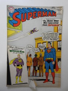 Superman #163 (1963) VG Condition 1 in tear fc