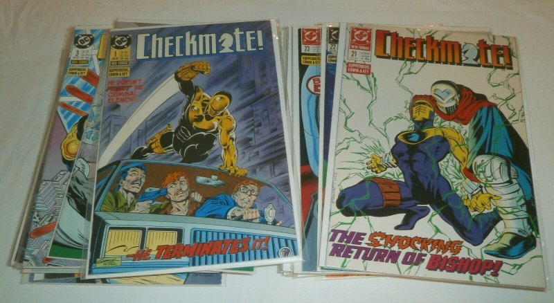 Checkmate (vol. 1, 1988) #1-33 (missing 7 issues), V2 #1 + Grindberg, Erwin DC