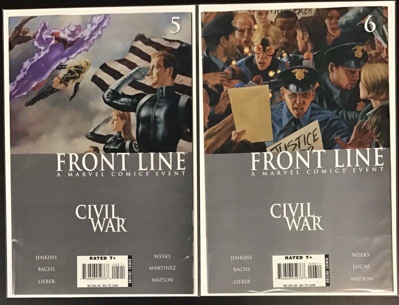 Front Line Civil War #1-11 Complete Run Captain America Spider-Man Iron Man
