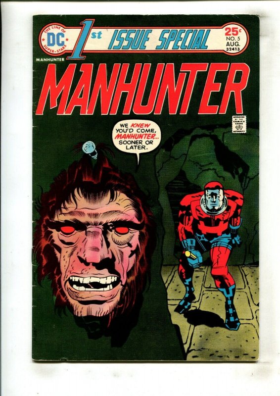 1ST ISSUE SPECIAL #5 (6.0) MANHUNTER -KIRBY!! 1975