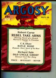 Argosy-Pulp-9/28\1940-Robert Carse-Richard Sale