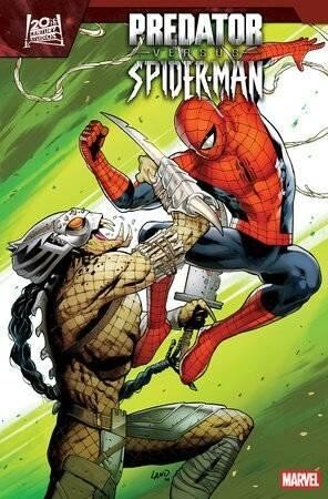 Predator Vs Spider-man #1 Greg Land Foil Var Marvel Prh Comic Book 2025B&B