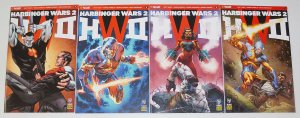 Harbinger Wars 2 #1-4 Muy Fino/casi Nuevo complete Series-todas las pre-orden variantes Valiente Set 