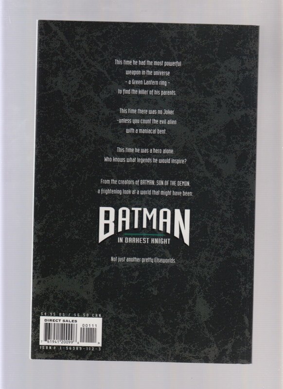 BATMAN: IN THE DARK - TRADE PAPERBACK (8.0/8.5) 1994