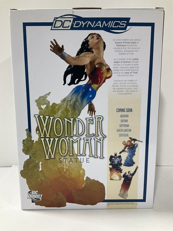 DC DYNAMICS WONDER WOMAN STATUE W/BOX LIMITED COA 396/2500 DC DIRECT