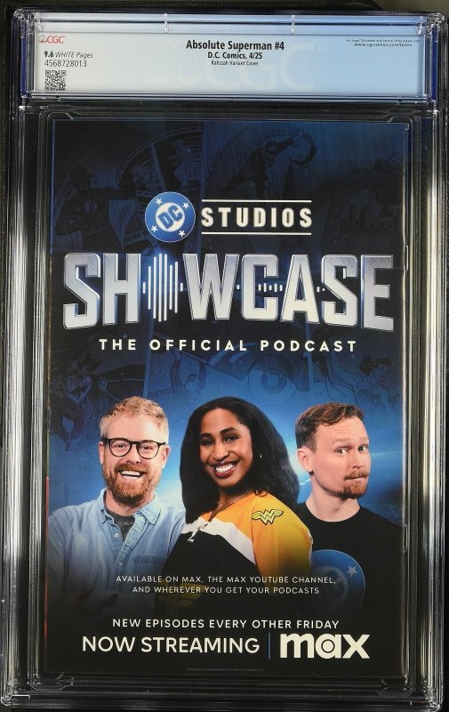 ABSOLUTE SUPERMAN #4 DC COMICS 2025 RAZZAH VARIANT CGC 9.6 NM