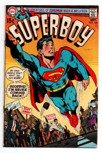 Superboy #168 - Neal Adams cover - 1970 - VG/FN